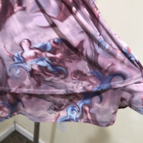Urban Outfitters Romper Size Small Pastel Purple Renaissance Angel Print - Picture 4 of 11